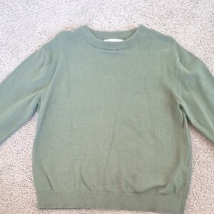Zara Olive Knit Top Size 6